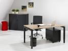 Bureautafel N-Aro Line Black 160x80cm