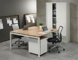 Bureau- vergadertafel N-Aro Line White 160x160cm