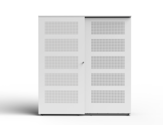 Akoestische schuifdeurkast 194 cm hoog (5 OH)