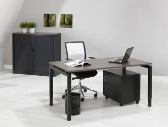 Vrijstaande bureautafel N-Aro Line Black 60x80cm