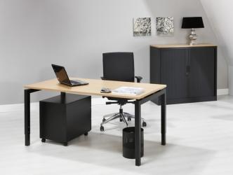 Vrijstaande bureautafel N-Aro Line Black 60x80cm