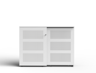 Akoestische schuifdeurkast 120 cm hoog (3 OH)