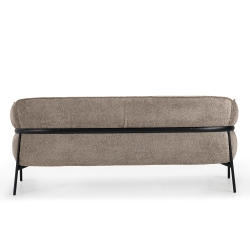 Gestoffeerde 2-zits bank met armleuningen