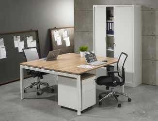 Bureau- vergadertafel N-Aro Line Alu 160x160cm