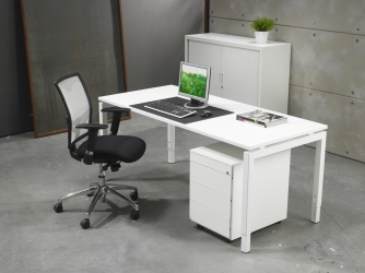 Bureautafel N-Aro Line Alu 160x80cm