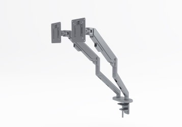 Dubbele monitorarm met gaslift