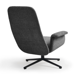 Gestoffeerde bijzetstoel met armleuningen