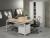 Bureau- vergadertafel N-Aro Line White 160x160cm 1304