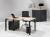 Bureautafel N-Aro Line Black 80x80cm 2473