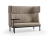 Akoestische loungebank 2-zits met tafeloptie 75236