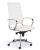 Design bureaustoel 1202, hoge rug in wit PU 14242