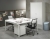 Bureautafel N-Aro Line Alu 160x80cm 76001