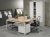 Bureau- vergadertafel N-Aro Line Alu 160x160cm 76000