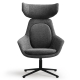 Fauteuil met hoofdsteun en armleuningen