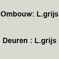 Licht grijs met licht grijze deuren