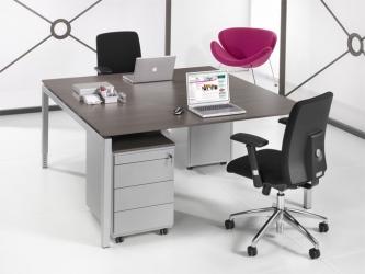 Bureau- vergadertafel N-Aro Line Alu 160x160cm