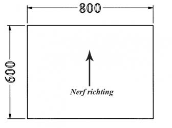 Aanbouwtafel Aro Line 60 x 80cm