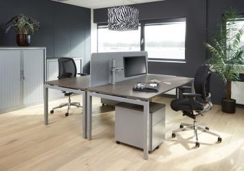 Bureau- vergadertafel N-Aro Line Alu 200x100cm