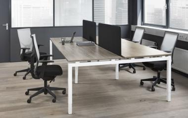 Bench werkplek 4Q White 240x165cm 