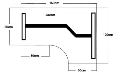 Zit/sta Wing Professional elektrisch 160x120 cm