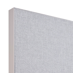 Akoestische tussenwand t.b.v. duo bench met aluminium kader (5cm dik)