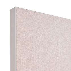Akoestische tussenwand t.b.v. duo bench met aluminium kader (5cm dik)