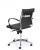 Design bureaustoel 600, lage rug in zwart PU 14236