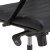 Design bureaustoel 601, hoge rug geheel zwart 62799