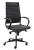 Design bureaustoel 601, hoge rug geheel zwart 62796