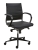 Design bureaustoel 600, lage rug geheel zwart 62800