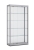 Vitrinekast 198,4x100x40cm haaks profiel 59934