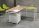 L-Bureau N-Aro Line White 180/80 x 160/60cm